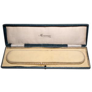 Vintage Graduated Pearl Necklace by Miramar – 9ct Gold Clasp
