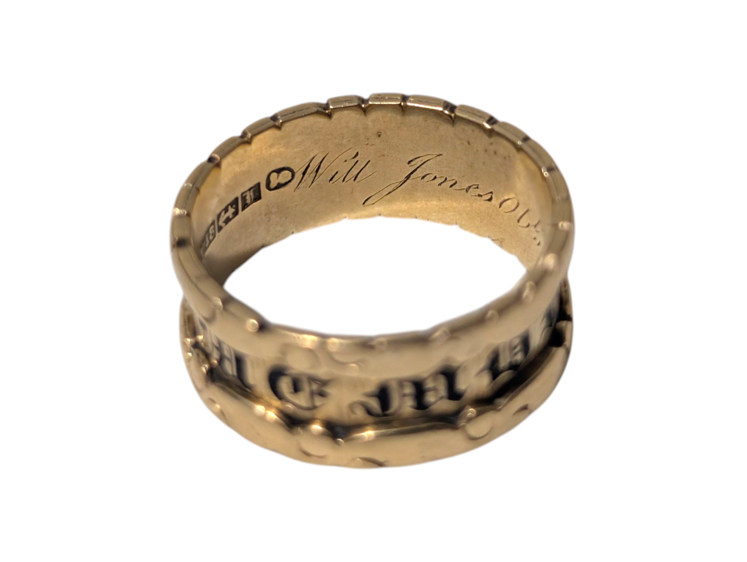 Georgian 18ct Gold Mourning Ring – Inscription Dated 1832 – “In Memory Of” - Image 4