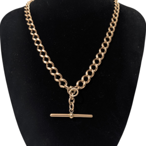 Substantial Chunky & Heavy Edwardian 9ct Gold Graduated Albert Chain – 60.35g