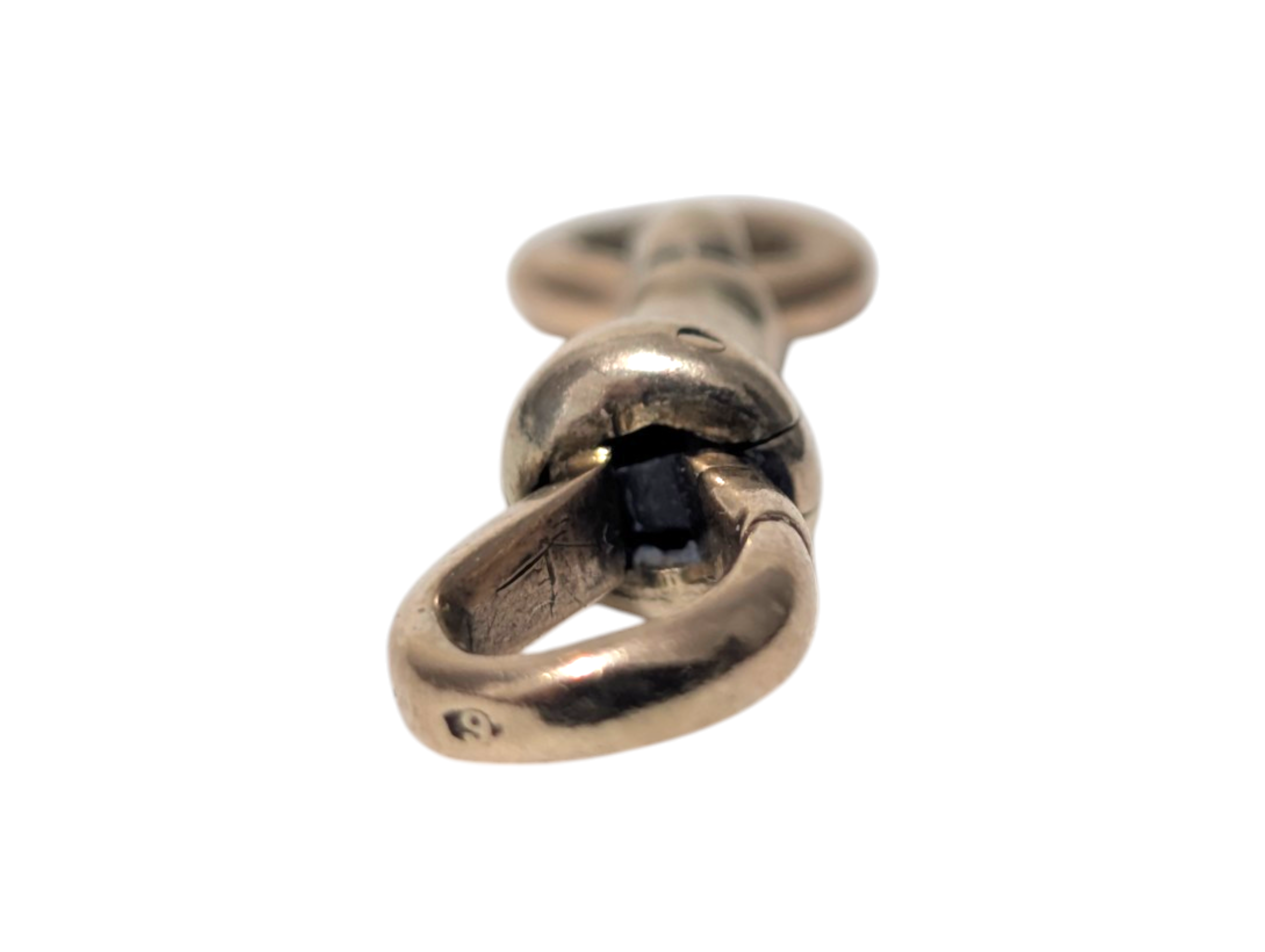 Antique Victorian / Edwardian 9ct Gold Swivel Dog Clip – Watch Chain Fitting - Image 2